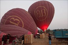 На воздушном шаре над храмами Багана №5 На воздушном шаре над храмами Багана №5